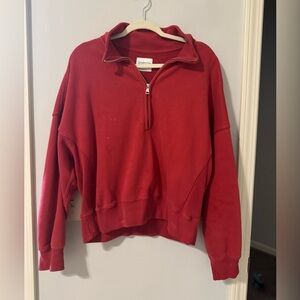 Abercrombie & Fitch Sunday Cropped Half-Zip